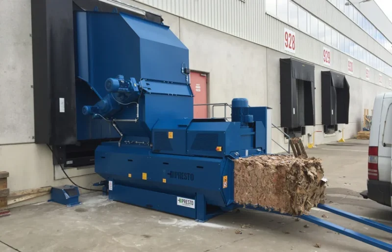 wall mounted hopper with bale