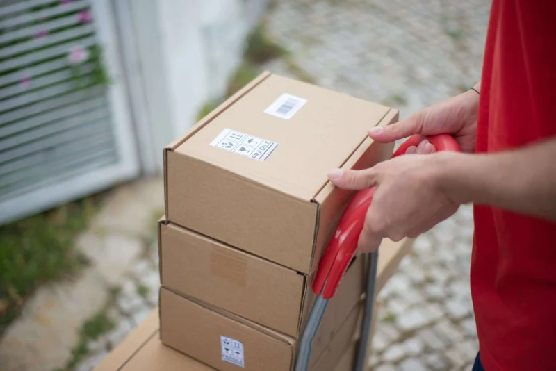 Packages being delievered